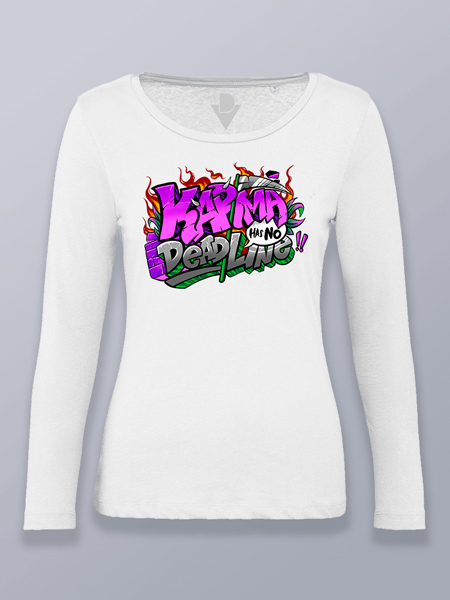 Camiseta mujer manga larga Karma