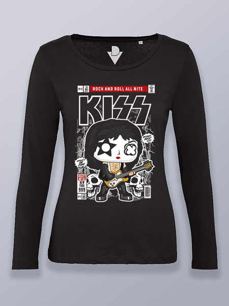 Camiseta mujer manga larga Kiss