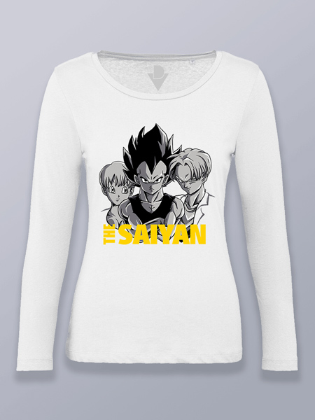 Camiseta mujer manga larga Los saiyan