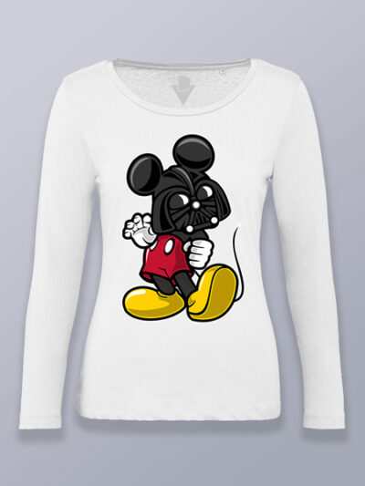 Camiseta mujer manga larga Mickey Vader