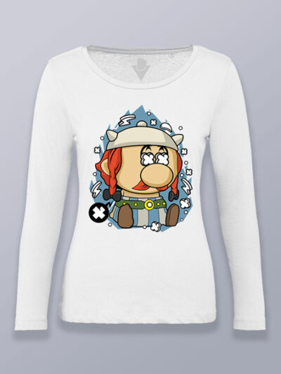 Camiseta mujer manga larga Obélix cabezón