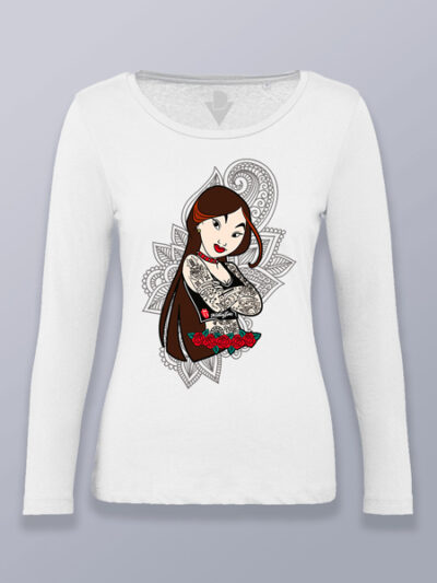 Camiseta mujer manga larga Rock Mulan