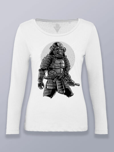 Camiseta mujer manga larga Samurai galáctico