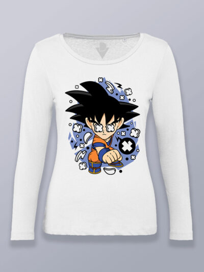 Camiseta mujer manga larga Son Goku