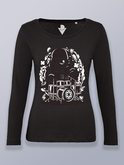 Camiseta mujer manga larga Vader bateria