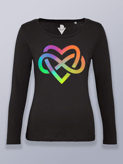 Camiseta mujer manga larga amor e infinito LGTBIQ+
