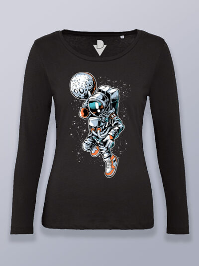 Camiseta mujer manga larga astronauta de la NBA