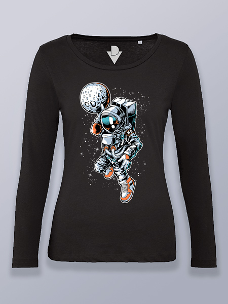 Camiseta mujer manga larga astronauta de la NBA
