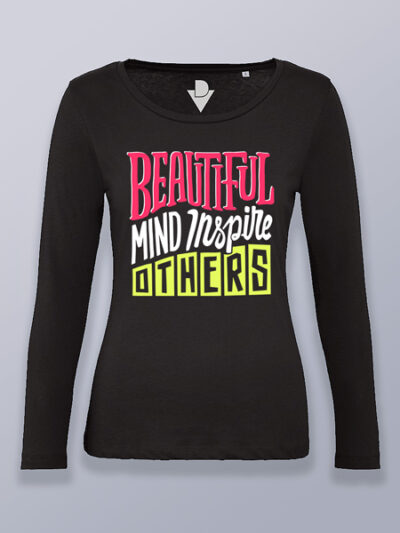 Camiseta mujer manga larga beautiful mind