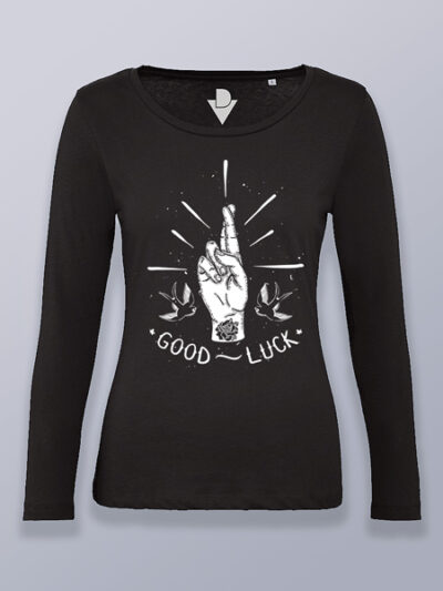Camiseta mujer manga larga buena suerte