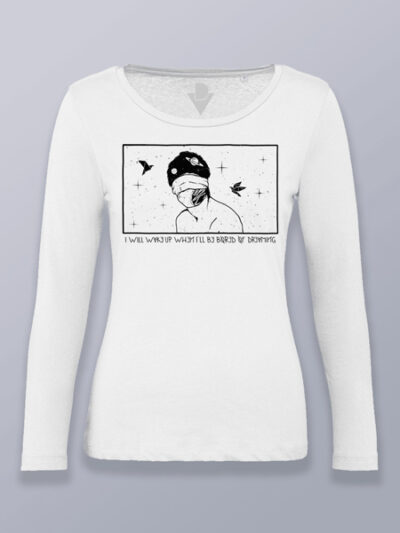 Camiseta mujer manga larga cansado de soñar