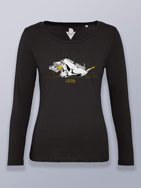 Camiseta mujer manga larga codicia