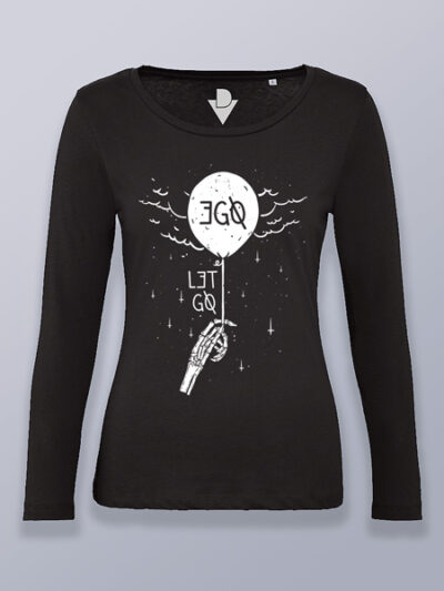 Camiseta mujer manga larga deja ir tu ego