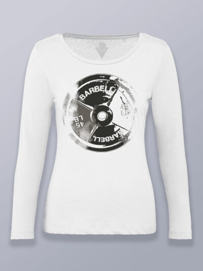 Camiseta mujer manga larga disco de 45 libras