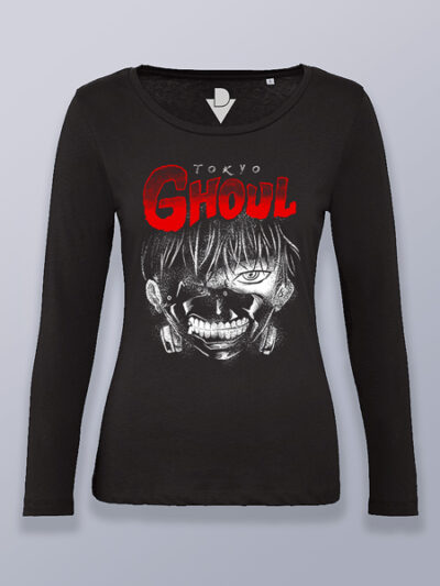 Camiseta mujer manga larga diseño Tokyo Ghoul
