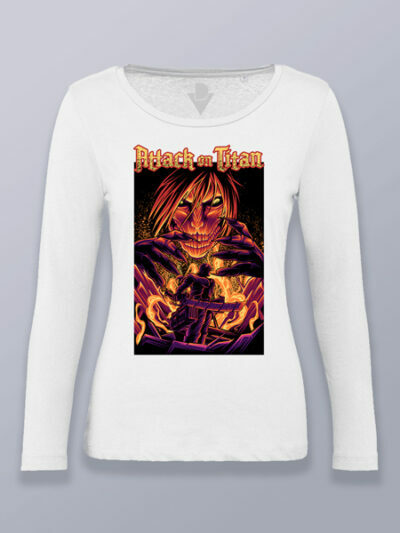 Camiseta mujer manga larga diseño Attack on titan