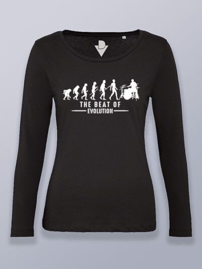 Camiseta mujer manga larga el beat de la evolución