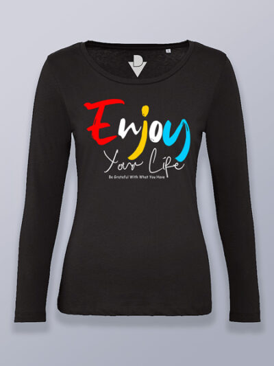 Camiseta mujer manga larga enjoy (color blanco)