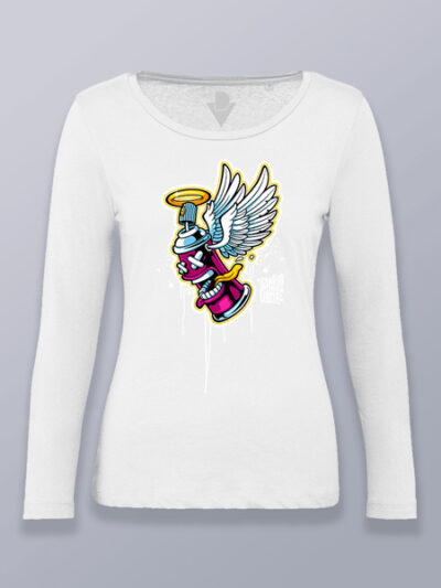 Camiseta mujer manga larga espray ángel