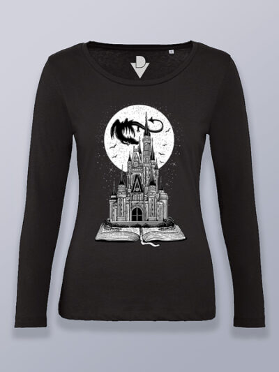 Camiseta mujer manga larga libro de cuentos