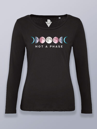 Camiseta mujer manga larga luna no es una fase