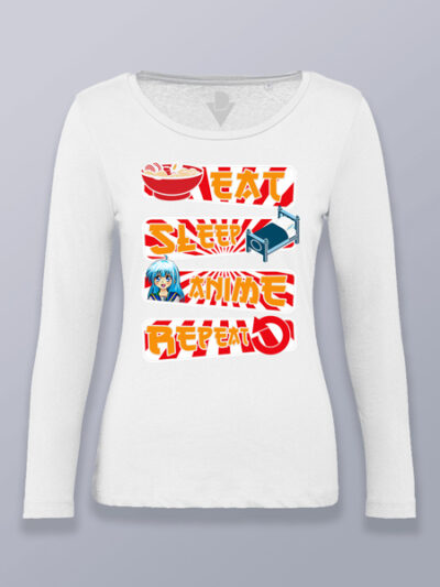 Camiseta mujer manga larga manual del otaku