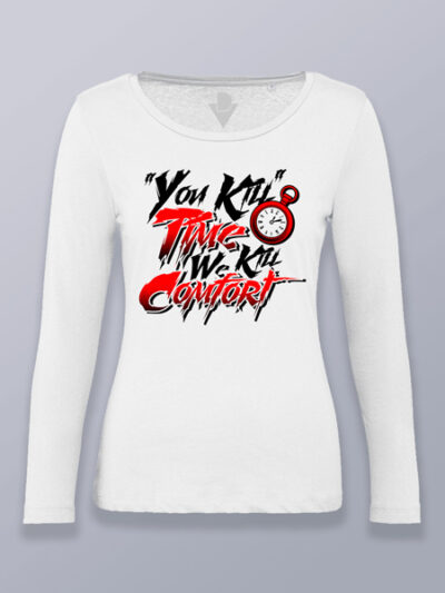 Camiseta mujer manga larga matar la comodidad