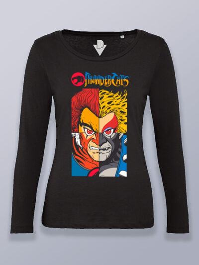Camiseta mujer manga larga mural caras Thundercats