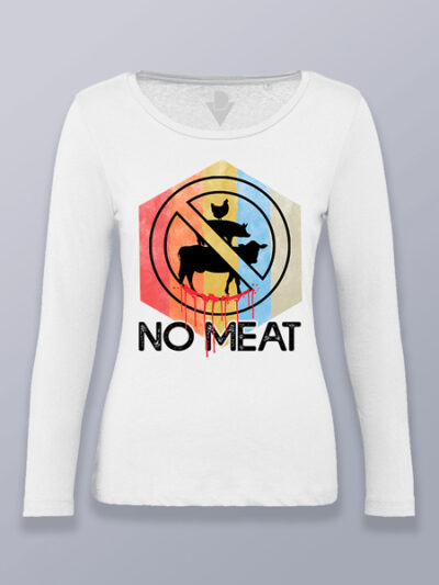 Camiseta mujer manga larga no carne