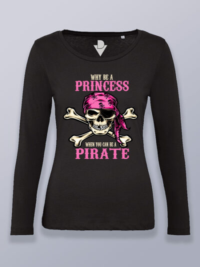 Camiseta mujer manga larga porque ser una princesa