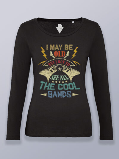 Camiseta mujer manga larga puede que sea viejo
