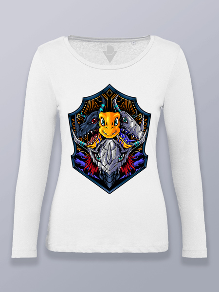 Camiseta mujer manga larga red warrior