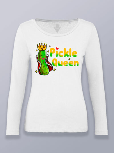 Camiseta mujer manga larga reina pepinillo