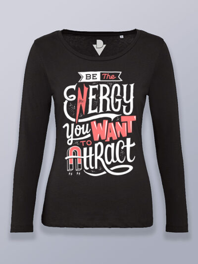 Camiseta mujer manga larga sé la energía