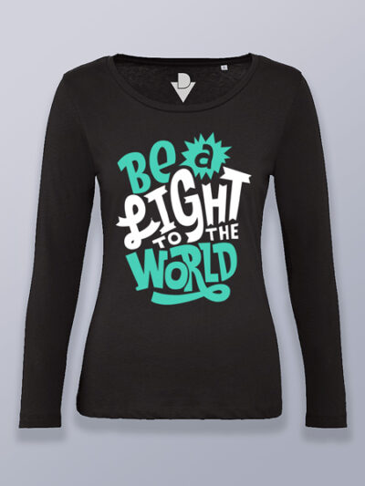 Camiseta mujer manga larga sé una luz