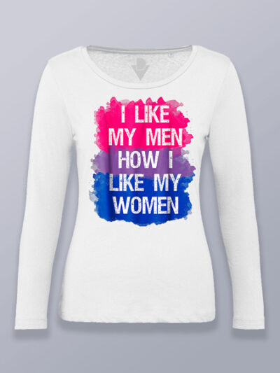Camiseta mujer manga larga soy bisexual