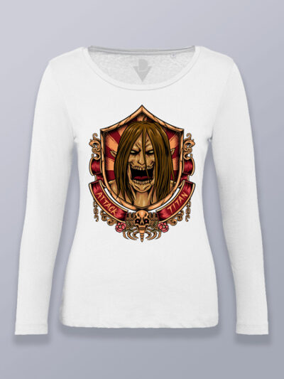 Camiseta mujer manga larga titán de ataque Attack on titan