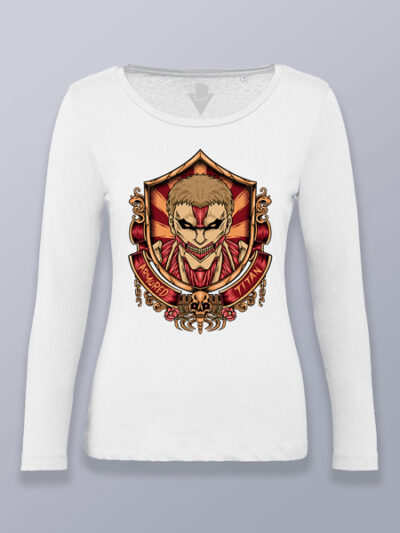 Camiseta mujer manga larga titán de defensa Attack on titan