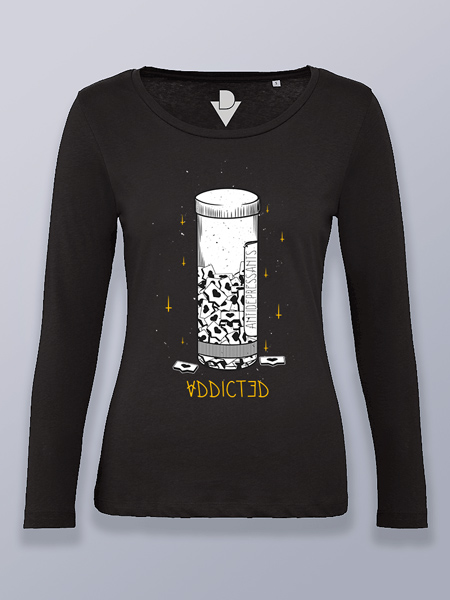 Camiseta mujer manga larga adicción a los likes