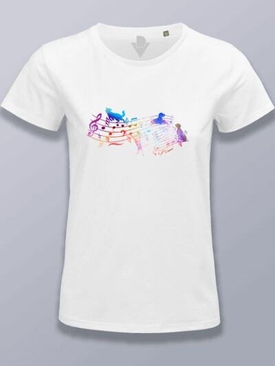 Camiseta mujer música animal