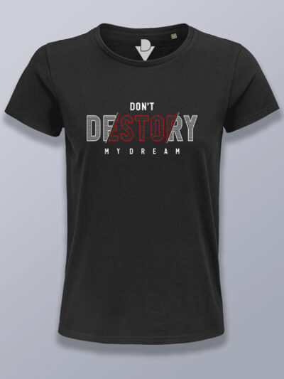 Camiseta mujer No Destruyas (color blanco)