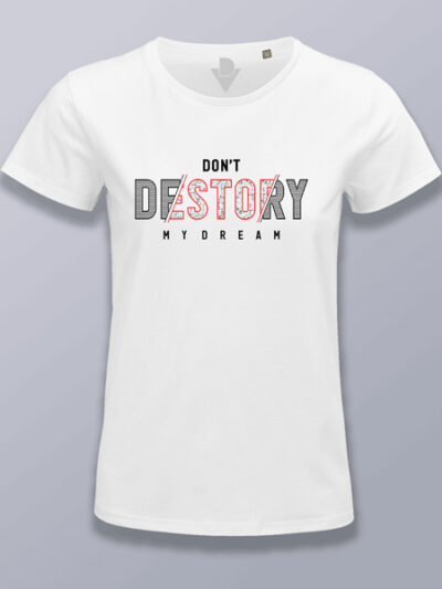 Camiseta mujer No Destruyas (color negro)