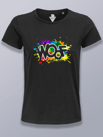 Camiseta mujer palabra guau LGTBIQ+