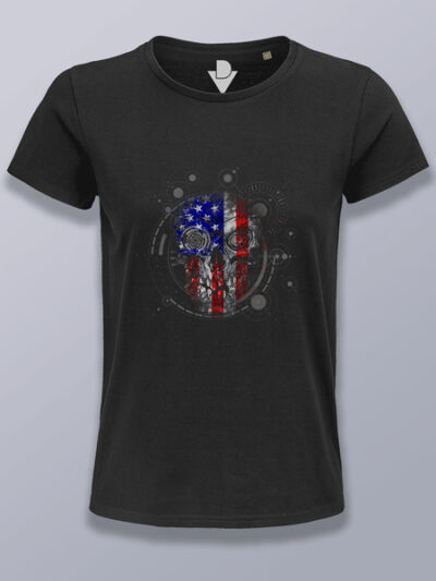 Camiseta mujer parca estadounidense