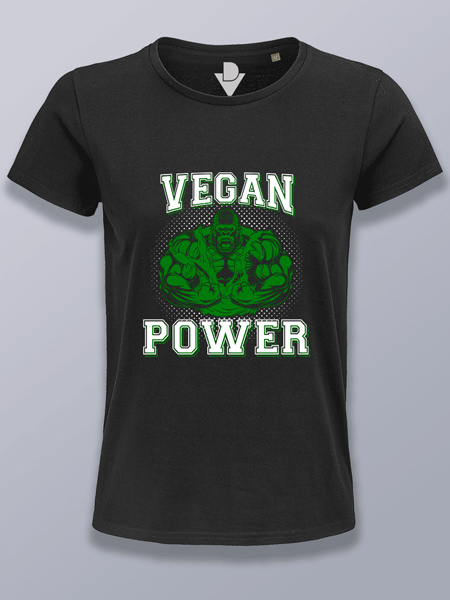 Camiseta mujer poder vegano