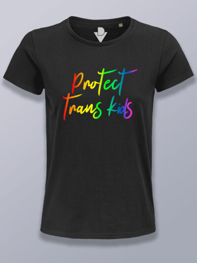 Camiseta mujer protege niños trans