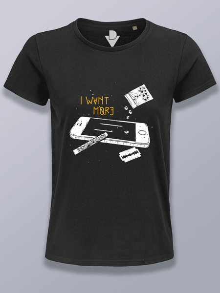 Camiseta mujer quiero más