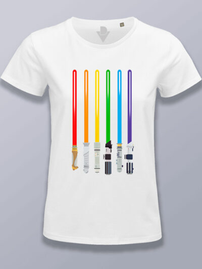 Camiseta mujer sables Star Wars