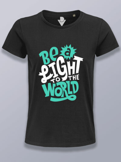 Camiseta mujer sé una luz