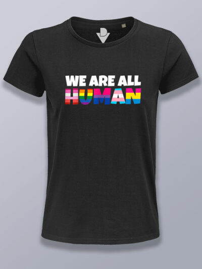 Camiseta mujer somos humanos LGTBIQ+